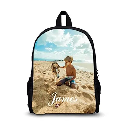 Produktbild: ALBERTBAND Schultaschen | Schulrucksack für Jungen | Personalisierter Foto-Rucksack, Kinderrucksack, Kindersporttasche | Schultaschen für Jugendliche, Erwachsene, Mädchen (#1-11 * 16inch)