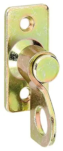 Produktbild: Alberts 136000 Vorreiber auf Platte | galvanisch gelb verzinkt | 45 x 20 mm