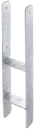 Produktbild: Alberts 203948 H-Pfostenträger | feuerverzinkt | lichte Breite 121 mm | Gesamthöhe 600 mm | Materialstärke 5 mm