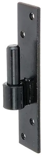 Produktbild: Alberts 306694 Kloben auf Platte | Süddeutsche Form mit DI oder DII-Haken | schwarzer Tauchlack | Dornmaß Ø16 mm | Platte 180 x 40 mm