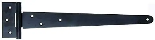 Produktbild: Alberts 309886 Kreuzgehänge | schwarzer Tauchlack | Band 495 x 46 mm | Scharnier 90 x 40 mm