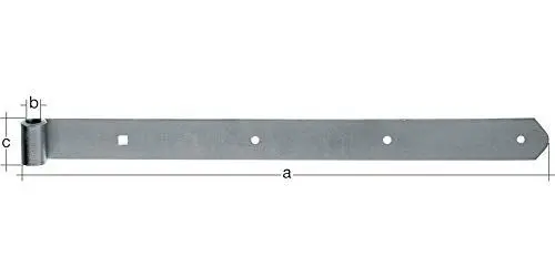 Produktbild: Alberts 314248 Ladenband | in verschiedenen Ausführungen | feuerverzinkt | Rolle Ø16 mm | Größe 700 x 45 mm