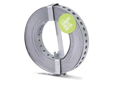 Produktbild: Alberts 334239 Lochband | mit oder ohne Abrollkasette | sendzimirverzinkt | Breite 20 mm | Länge 10 m