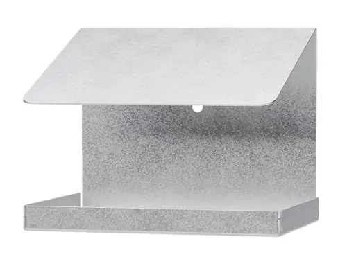Produktbild: Alberts 355098 Vogelhäuschen Schrägdach | Vogelfutterhaus aus Stahl in verschiedenen Trendfarben | Vogelhaus zum aufhängen oder hinstellen | Größe 120 x 150 x 120 mm