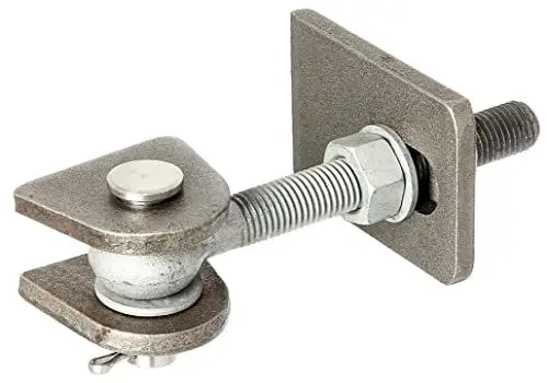 Produktbild: Alberts 417819 Torband | für 180° Öffnung | kurze Ausführung | feuerverzinkte Schrauben und Muttern, Bolzen und Splint aus Edelstahl | Gewinde M16