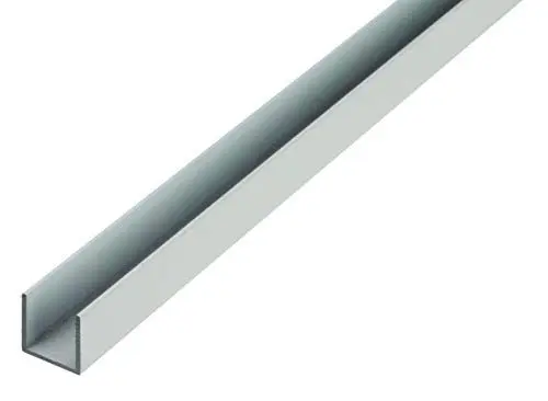 Produktbild: Alberts 475659 U-Profil | Aluminium, natur | 1000 x 8 x 8 mm
