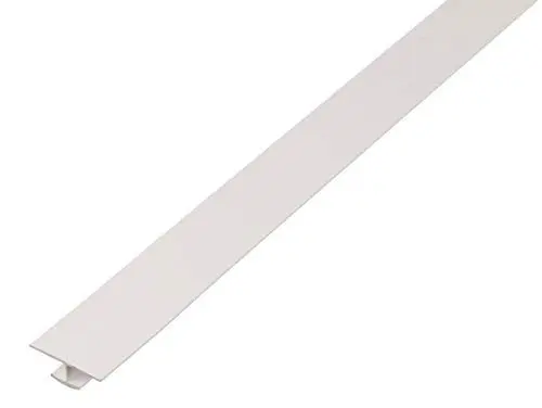 Produktbild: Alberts 484699 H-Profil | Kunststoff, weiß | 1000 x 25 x 4 mm