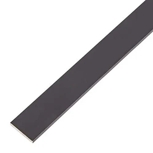 Produktbild: Alberts 489373 Flachstange | Aluminium, schwarz eloxiert | 1000 x 20 x 2 mm