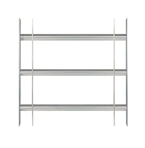 Produktbild: Alberts 563691 Fenstergitter Secorino Basic | Ausziehbar für Fenster außen | Einbruchschutz Gitter | galvanisch blau verzinkt | 450 x 500-650 mm