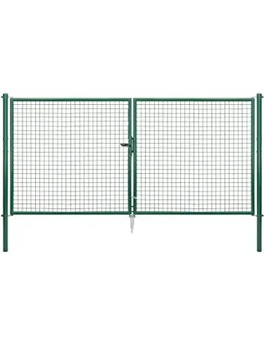 Produktbild: Alberts 603106 Wellengitter-Doppeltor | verschiedene Breiten und Höhen | grün | Breite 300 cm | Höhe 150 cm