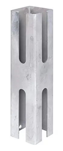 Produktbild: Alberts 672645 Zaunpfosten-Adapter | zur Verlängerung vorhandener Zaunpfosten | feuerverzinkt | Länge 250 mm | für Pfosten 60 x 60 mm