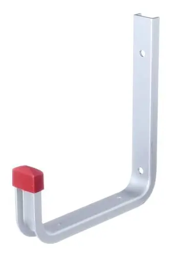 Produktbild: Alberts 805548 Wandhaken | wahlweise in verschiedenen Ausführungen | abgewinkelt | Aluminium | Tiefe 140 mm | Höhe 155 mm