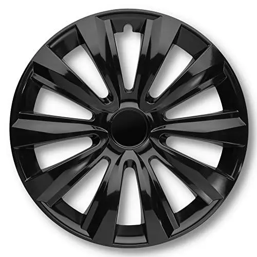 Produktbild: Albrecht 14 Zoll Radkappen schwarz für Stahlfelgen - Delta Radzierblenden aus hochwertigem Kunststoff - Langlebige Radblenden in originaler Albrecht Verpackung - Made in EU