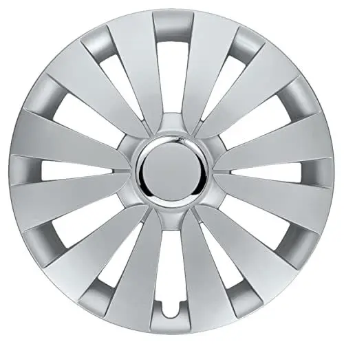 Produktbild: Albrecht 14 Zoll Radkappen silber für Stahlfelgen - Sky Radzierblenden aus hochwertigem Kunststoff - Langlebige Radblenden in originaler Albrecht Verpackung - Made in EU