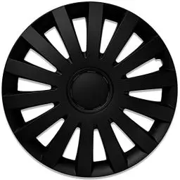 Produktbild: Albrecht 17 Zoll Radkappen schwarz matt für Stahlfelgen - Wind Radzierblenden aus hochwertigem Kunststoff - Langlebige Radblenden in originaler Albrecht Verpackung - Made in EU