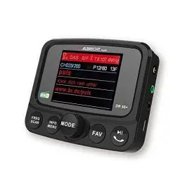 Produktbild: Albrecht DR 56+ DAB+ Adapter zum Aufrüsten von Auto-Radios mit TFT Display, 27256, mit FM-Transmitter für Musik-Streaming über das Handy, schwarz