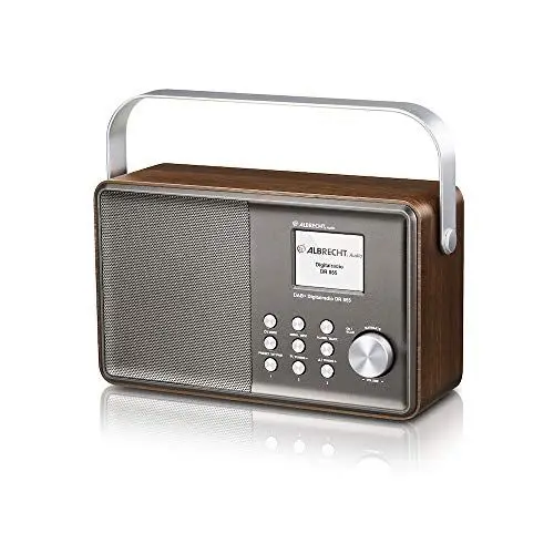 Produktbild: Albrecht DR855 DAB+/UKW/Bluetooth Henkelradio im Retrostil, 27855, inkl. Farbdisplay, Akkulaufzeit bis zu 11 Stunden