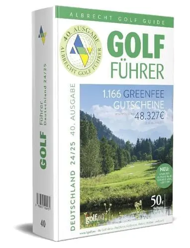 Produktbild: Albrecht Golf Führer Deutschland 24/25 inklusive Greenfee Gutscheinen: Das ideale Geschenk für Golfer