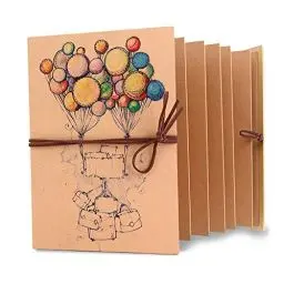 Produktbild: Album von Foto Album-Stil Vintage Deckung von Herzballons von Akkordeon Album faltbar von DIY Scrapbook Handgefertigte