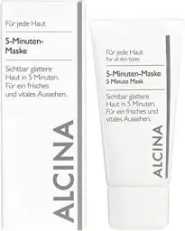 Produktbild: ALCINA 5-Minuten-Maske - 1 x 50 ml - Jede Haut - Gesichtsmaske für sichtbar glattere Haut und ein fühlbar verbessertes Hautbild - Mit Rotweinextrakt