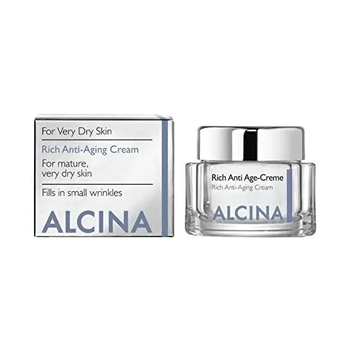 Produktbild: ALCINA Rich Anti Age-Creme - 1 x 50 ml - Trockene Haut - Schützt die natürliche Lipidbarriere - Gesichtscreme für reife, sehr trockene Haut