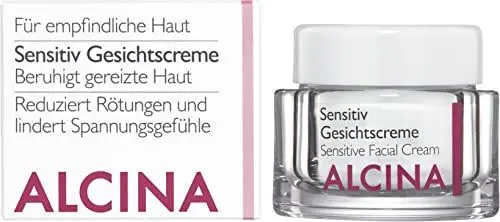 Produktbild: ALCINA Sensitiv Gesichtscreme - 1 x 50 ml - Empfindliche Haut - Beruhigt gereizte Haut und lindert Spannungsgefühle - Unparfümiert, für Duftstoffallergiker geeignet