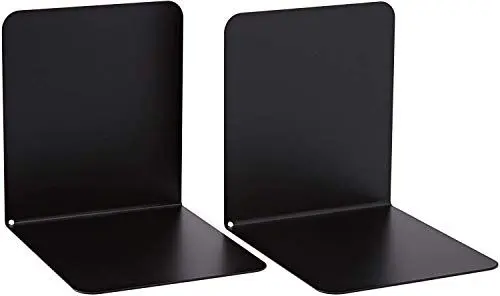 Produktbild: ALCO-Albert 4302-11 - Buchstützen aus Metall, 130 x 140 x 140 mm, schwarz, 1 Paar