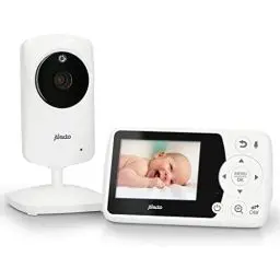 Produktbild: Alecto DVM-64 Funk Kamera Babyphone (100% störungsfrei & privat) mit schwenkbarer Video Kamera, Nachtsicht, Gegensprechfunktion, hohe Reichweite, weiß