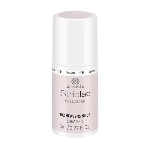 Produktbild: alessandro Striplac UV-Nagellack Heavens Nude – Schonend und langanhaltend – Einfache Entfernung dank Peel-Off-Technologie – Vegan und tierversuchsfrei – 8 ml