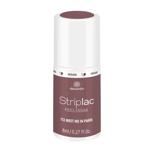 Produktbild: alessandro Striplac UV-Nagellack Meet me in Paris– Schonend und langanhaltend – Einfache Entfernung dank Peel-Off-Technologie – Vegan und tierversuchsfrei – 8 ml