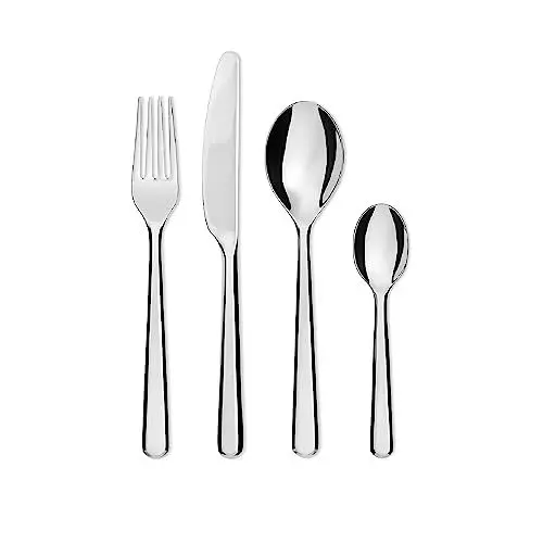 Produktbild: Alessi BG02S24 Besteckset 24-teilig, Silber, 3