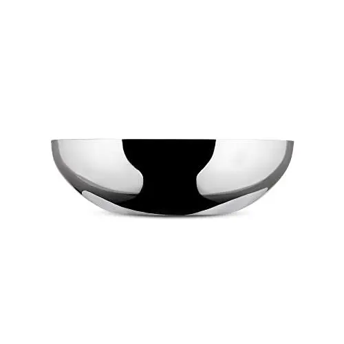 Produktbild: Alessi Double doppelwandige Schale, aus Edelstahl, Silber, 2.8 x 27 x 18 cm