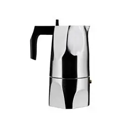 Produktbild: Alessi MT18/6 Espressomaschine Ossidiana, Edelstahl, Alu, 8 x 23.5 x 11.5 cm