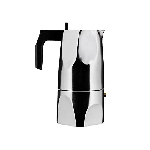 Produktbild: Alessi MT18/6 Espressomaschine Ossidiana, Edelstahl, Alu, 8 x 23.5 x 11.5 cm