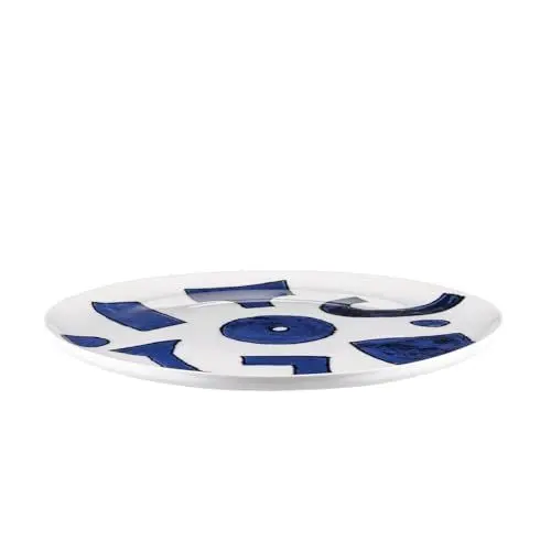 Produktbild: Alessi NF08/1 Speiseteller, Porcelain, Weiß/Blau