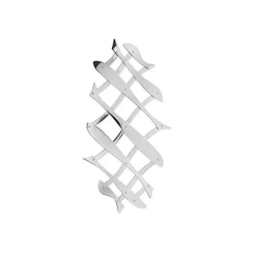 Produktbild: Alessi Pescher DUL03 Ausziehbarer Topfuntersatz, Edelstahl, silber, 2 x 30 x 7 cm, Einheiten, 1.0