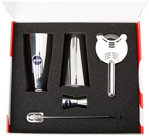 Produktbild: Alessi Set Shaker Boston INOX, Glas,Edelstahl 18/10, Mehrfarbig, One Size
