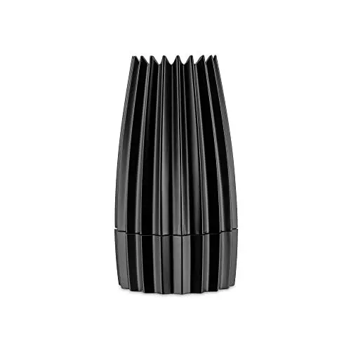 Produktbild: Alessi WAL03 B Grind Salz-/Pfeffer- und Gewürzmühle - Gußaluminium, schwarz., 7,50 x 7,50 x 14,20 cm