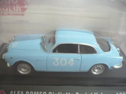Produktbild: Alfa Romeo Giulietta Sprint Veloce, No.304, Mille Miglia, 1955, Modellauto, Fertigmodell, MCW-SC31 1:43