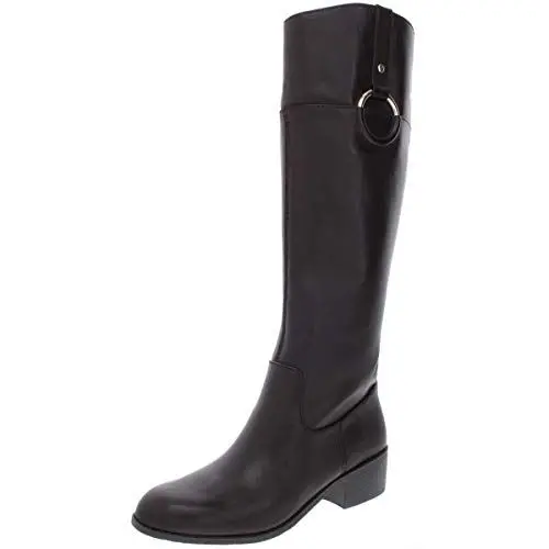 Produktbild: Alfani Womens Briaah Leather Round Toe Knee High Riding Boots