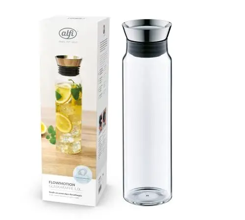Produktbild: alfi 2417020100 Karaffe flowMotion, Borosilikat-Glas einwandig 1 L