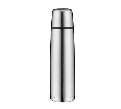 Produktbild: alfi ISOTHERM PERFECT DV 1,0l, Isolierflasche aus Edelstahl mit Trinkbecher, absolut dicht mit Drehverschluss, hält warm, ohne Fingerabdrücke, langlebig, spülmaschinenfest, BPA-frei