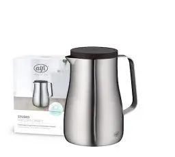 Produktbild: alfi STUDIO TT 0,70l, stainless steel, Isolierkanne aus doppelwandigem Edelstahl mattiert, hält 12 Stunden warm, 24 Stunden kalt, Drehverschluss, Öffnung groß, Thermoskanne, spülmaschinenfest