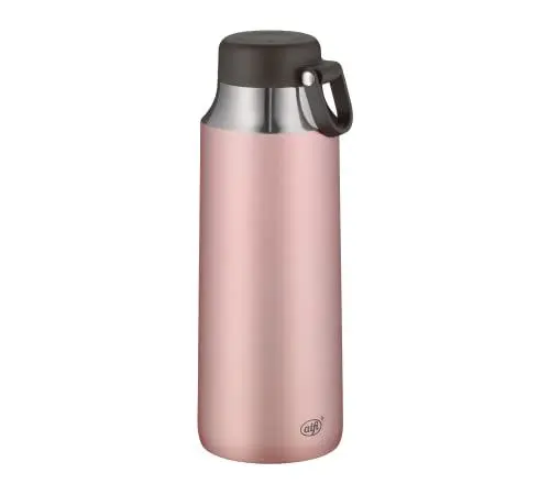 Produktbild: alfi CITY TEA BOTTLE 900ml, rose, Edelstahl-Thermoflasche mit Trageschlaufe, robuste Thermoflasche auslaufsicher, Teeflasche, große Öffnung, hält 12 Stunden warm, absolut dicht, spülmaschinenfest