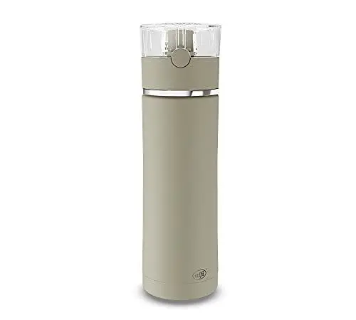 Produktbild: alfi BALANCE TEA BOTTLE 500ml, silver lining, Thermoflasche aus Edelstahl mit Teefilter, Trinkflasche auslaufsicher, hält 12 Stunden warm, absolut dicht, Druckverschluss, spülmaschinenfest, BPA-frei