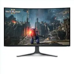 Produktbild: Alienware AW3225QF 32 Zoll 4K UHD (3840x2160) 1700R Curved Gaming Monitor, 240Hz, QD OLED, 0.03ms, NVIDIA G-SYNC Kompatibel, HDR, Dolby Vision, USB-C, DisplayPort, 2X HDMI, 4X USB, 3 Jahre Garantie