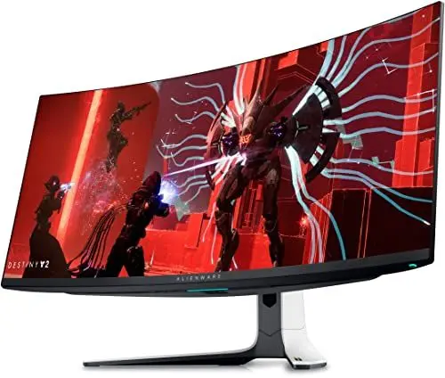 Produktbild: Alienware AW3423DW 34 Zoll WQHD (3440x1440) 21:9 1800R Curved Gaming Monitor, 175Hz, QD OLED, 0.1ms, NVIDIA G-SYNC Ultimate, 99.3% DCI-P3, HDR400, DP, 2x HDMI, 5x USB, 3 Jahre Garantie