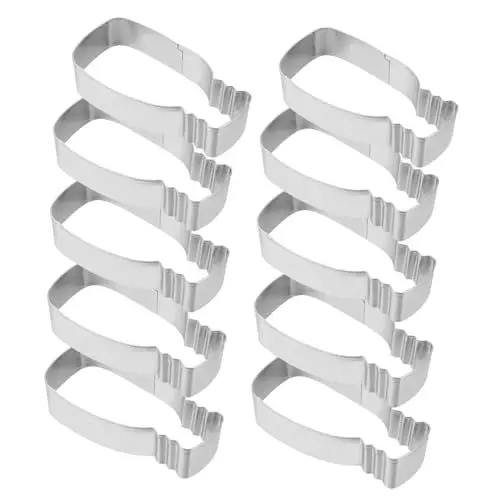 Produktbild: Alipis 10 Pcs Cookie Cutters Für Backen Dekorative Edelstahl Cookie Form Kreative Formen