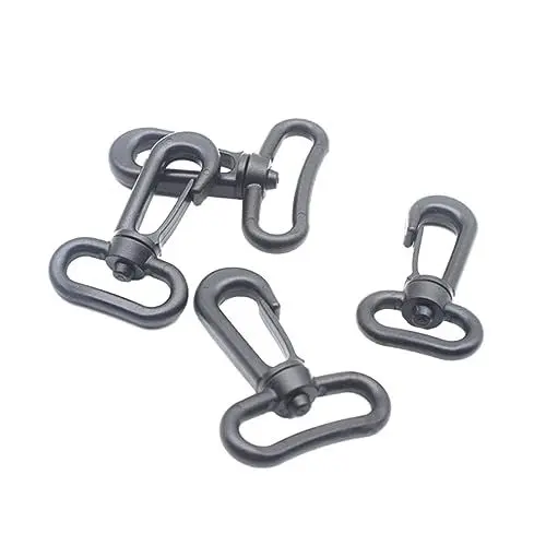Produktbild: Alipis 10 Stück Trigger Clips Haken Outdoor Reisezeltzubehör Sicherheitsschnalle Drehknöpfe Schwarz