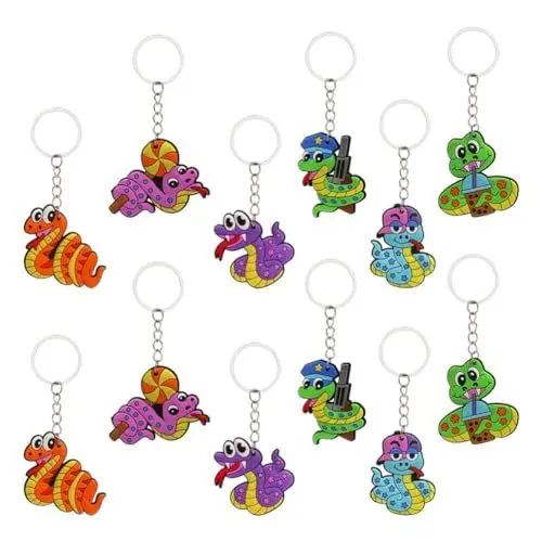 Produktbild: Alipis 12St Schlangen-Schlüsselanhänger Geldbörse zum Reptilien-Schlüsselanhänger halloween schlüsselanhänger bag charm Schlüsselanhänger für Autoschlüssel Tragetasche Rucksackanhänger